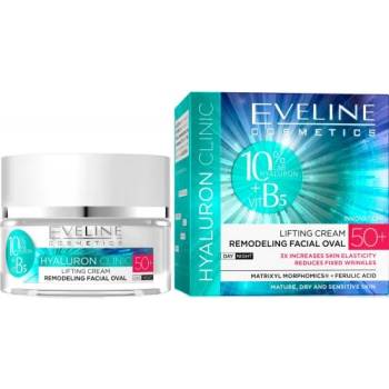 Eveline Cosmetics Hyaluron Clinic B5 Lifting Cream Day Night 50+ - Дневен и нощен крем за лице с лифтинг ефект 50мл