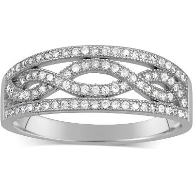 SILVEGO Stříbrný prsten Aida JJJR0120