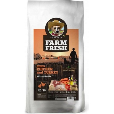 Farm Fresh kuřecí a krůtí Active Puppy Grain Free 1,8 kg