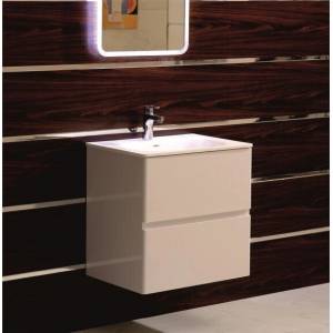 InterCeramic Конзолен шкаф за баня InterCeramic ICP 6027 - PVC, бял с iStone умивалник (ICP 6027)