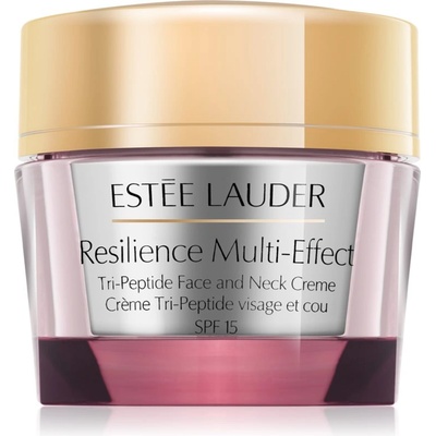 Estée Lauder Resilience Multi-Effect Tri-Peptide Face and Neck Creme SPF 15 интензивно подхранващ крем за суха кожа SPF 15 50ml