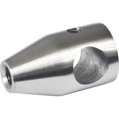 Držák tyče ø 12 mm, plochý, závit M5, broušená AISI 304