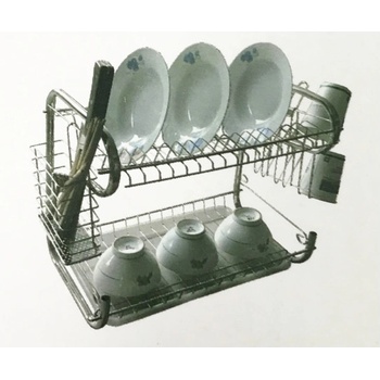 Сушилник за съдове 2 нива - 42 см. никел (И02-13137)