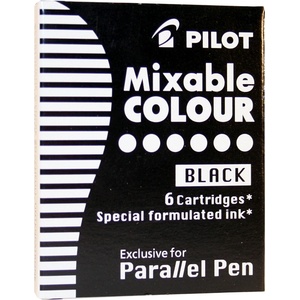 Pilot Пилот Патрон за Паралелен Писец черен (6) (ic-p3-s6-b)