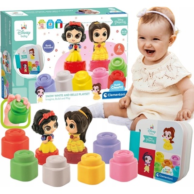 CLEMENTONI Soft Clemmy Hrací sada s knížkou Disney princezny