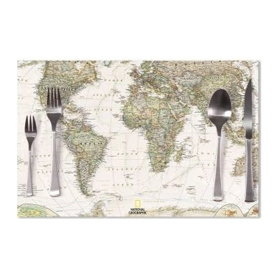 Sablio prostírání Mapa světa 40x30cm