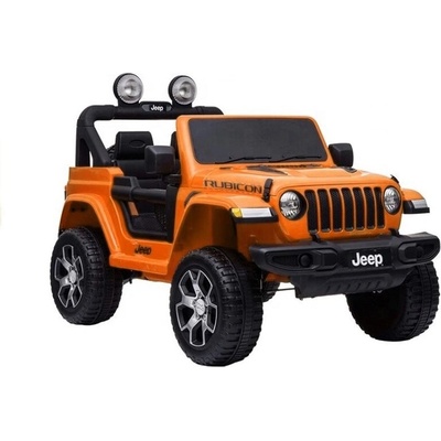 Lean Cars Elektrické autíčko Jeep Rubicon 4x4 4x45W 12V10Ah- 2022 oranžová