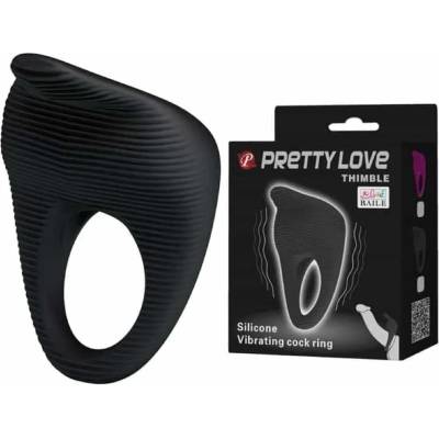 Силиконов пенис пръстен, вибриращ - Pretty Love Thimble (DEBRA01025)
