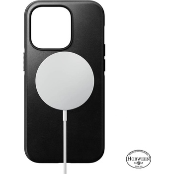 Nomad Гръб Nomad за iPhone 14 Pro Max, Modern Leather MagSafe Case , Черен (856500012216)