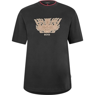 Boss Блуза с яка Boss Men's Taut Lny Short Sleeve Polo Shirt - Black