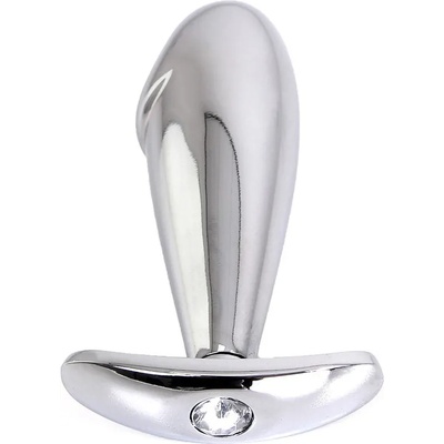 Kiotos Steel Handle Buttplug Penis with Clear Gem