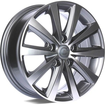 Carbonado Madrid 6x15 5x100 ET38 anthracite front polished