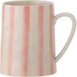 Bloomingville Глинена чаша в бяло и розово 440 ml Begonia - Bloomingville (82060961)