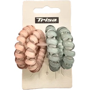 TRISA Спираловидни ластици за коса, 4 бр (10473379)
