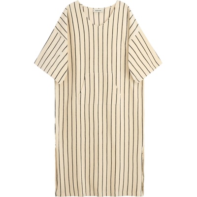 Bongusta Дамска рокля Bongusta Women's Naram Kaftan Dress Poncho - Creme & Ink - размер S/M (134-1959-0311)