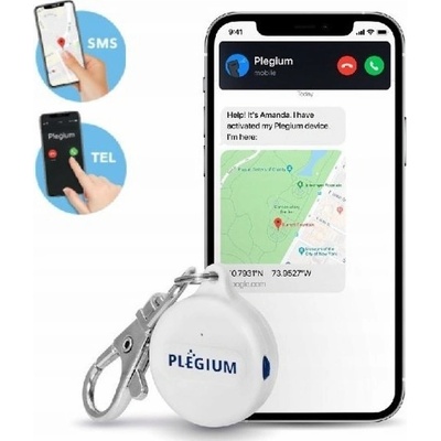 GPS lokátor Plegium Smart Emergency Button Wearable – chytrý osobní alarm, bílý (PL-SEBW-WH) – Zboží Živě