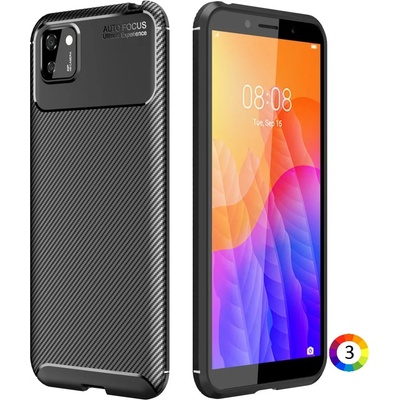 Huawei Y5p Удароустойчив Carbon Fiber Калъф и Протектор