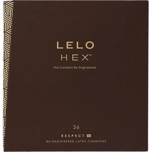 LELO Hex Respect XL - презервативи - голям размер - 36 броя - desirel