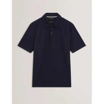 Ted Baker Блуза с яка Ted Baker Men's Textured Short Sleeve Polo Shirt - Navy