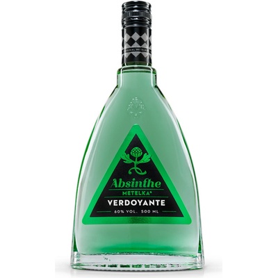 Metelka Verdoyante Absinthe 60% 0,5 l (čistá fľaša)