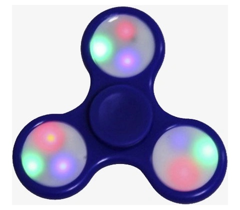 Fidget spinner Svítící MODRÝ