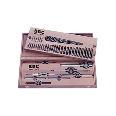 BOHRCRAFT sada pro řezání závitů HSSG/HSS M3-M20 ve dřev.kazetě 52-díl