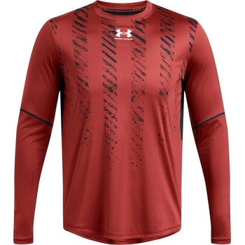 Image 1 of Under Armour Тениска Under Armour Men's Long-Sleeve Performance T-Shirt - Orange