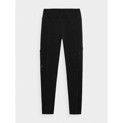 4F 4FAW23TFTRF404 DEEP BLACK Dámske trekingové legíny