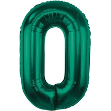 Godan Fóliový balón číslo 0 tmavozelené 85 cm