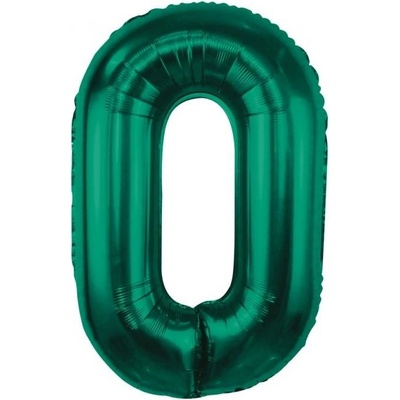 Godan Fóliový balón číslo 0 tmavozelené 85 cm