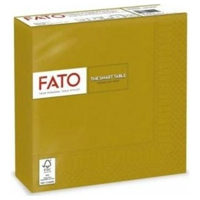 FATO Servítky 1/4 ohyb 33x33 cm Smart Table zlatá 50ks