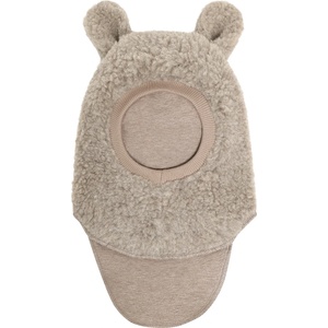 Huttelihut Детска зимна шапка (beanie) Huttelihut Kid's Balaclava Ears Long Wool Teddy Balaclava - Camel Melange - размер 48 cm (904-6677-0111)