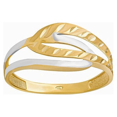 SILVEGO Zlatý prsten Santi ze žlutého a bílého zlata FNNNB38RGYW