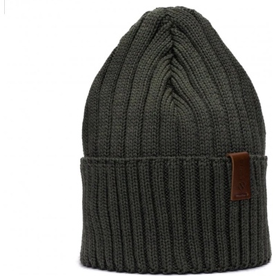 Merino čepice Obo mechová zelená