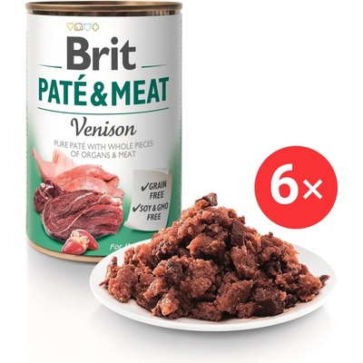 Brit Paté & Meat Venison 6 x 400 g