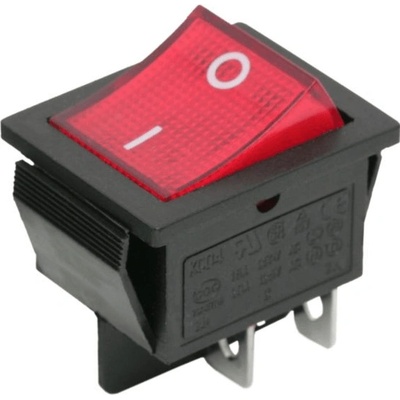 CB Elektro Vypínač kolískový červený 16A 250V (GLOBIZ)
