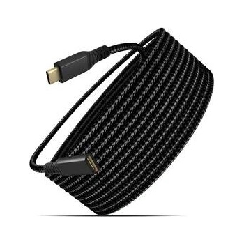 WG 12340 USB-C (M)/USB-C (F), predlžovací, 2m, černý