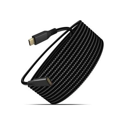 WG 12340 USB-C (M)/USB-C (F), predlžovací, 2m, černý