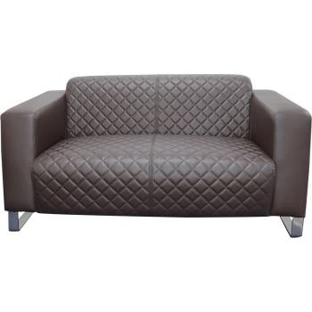 RFG Zelda RFG Диван тройка с екокожа, кафява седалка и кафява облегалка