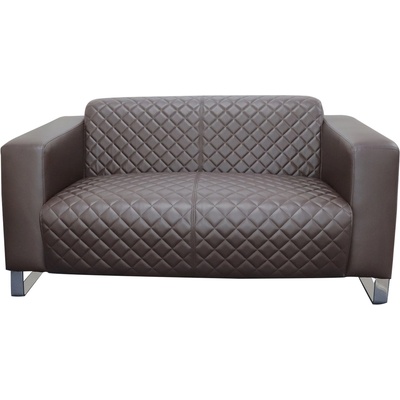 RFG Zelda RFG Диван тройка с екокожа, кафява седалка и кафява облегалка