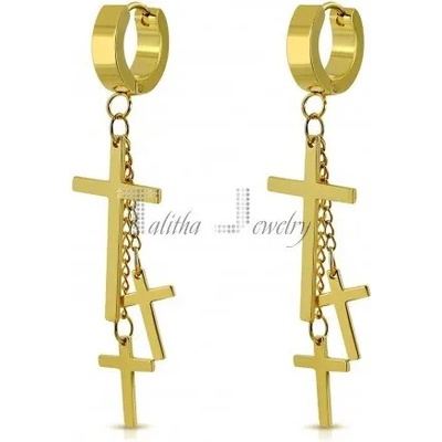 Talitha Златисти обеци с кръстове