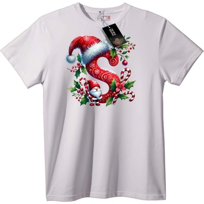 NOONEBRAND Тениска Коледно Джудже S - 2XL, White