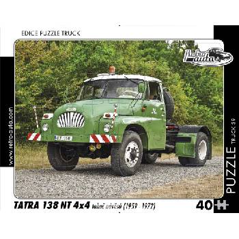 Retro cars - Puzzle Tatra 138 NT 4x4 tahač návesov (1959 - 1972) - 40 - 99 piese