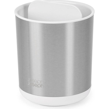 Joseph Joseph Чаша за четка за зъби DUO STEEL 70607 12 cm, сребърен, пластмаса / неръждаема стомана, Joseph Joseph (JS70607)