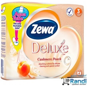  Тоалетна хартия Zewa Cashmere Pеach 4бр