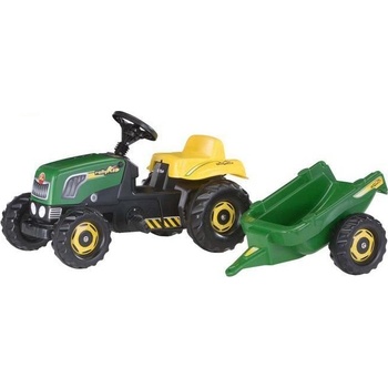 Rolly Toys šľapací traktor Rolly Kid s vlečkou