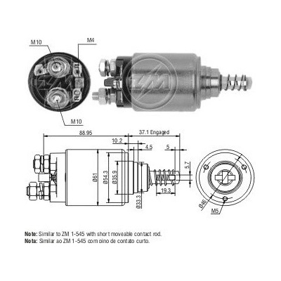 Spínač startéru Bosch 0001360033
