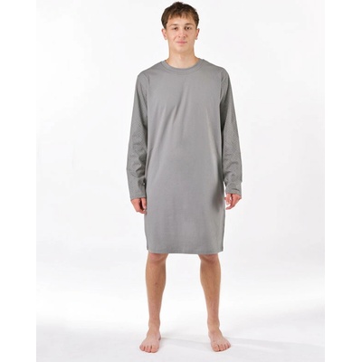 Gino pánská noční košile (79203_MxGLMZ) šedá – Zboží Mobilmania