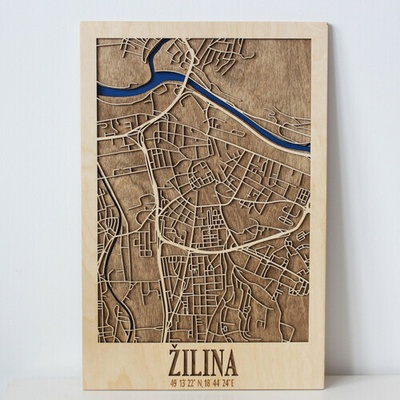 3D mapa mesta Žilina 20 x 30 cm