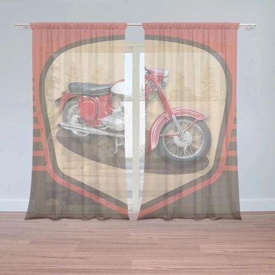 Sablio Záclony Jawa panelka Vintage: 2ks 150x250cm